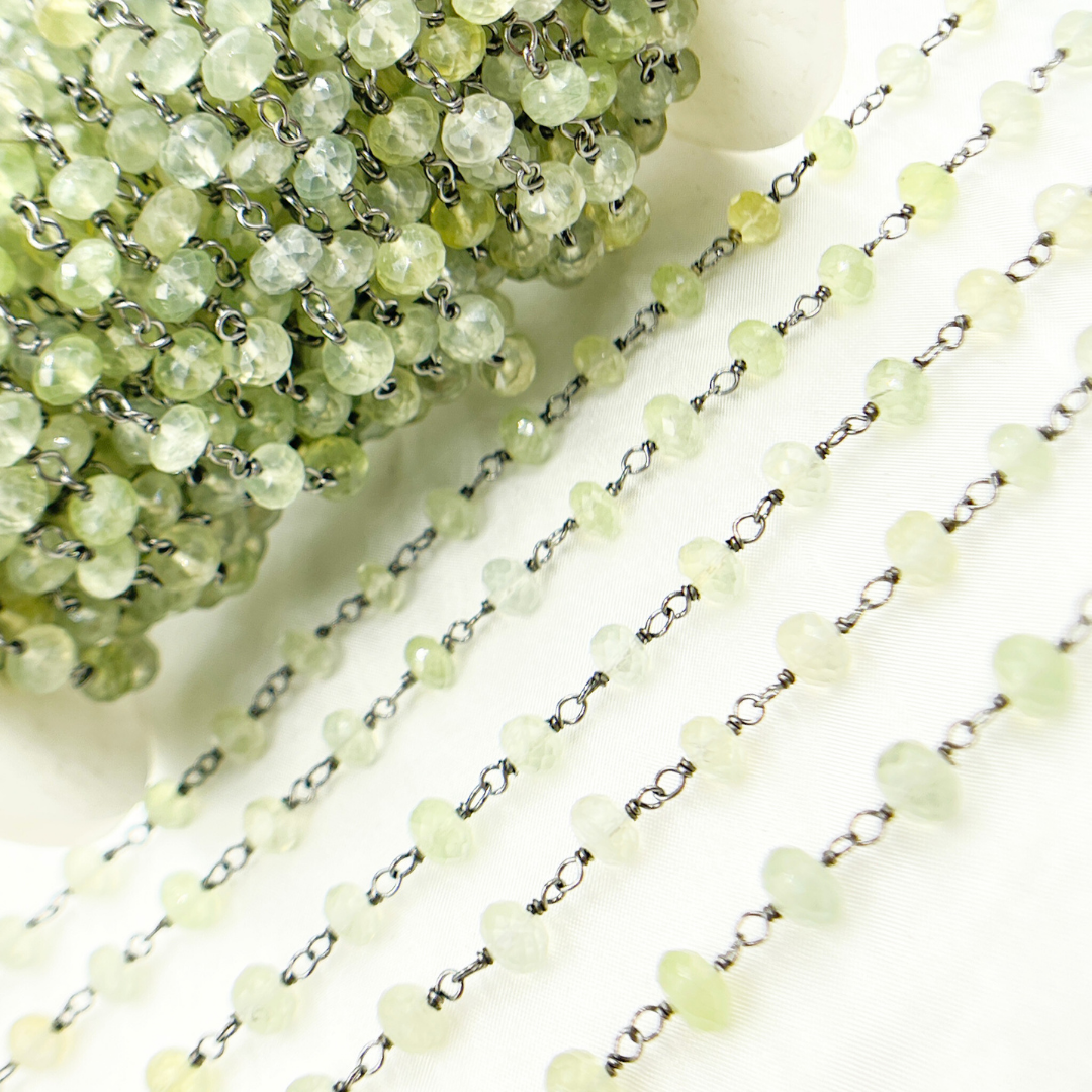 Prehnite Oxidized Wire Chain. PR1