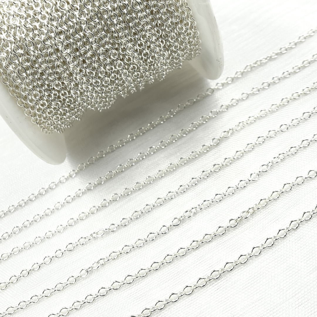 925 Sterling Silver Cable Chain.