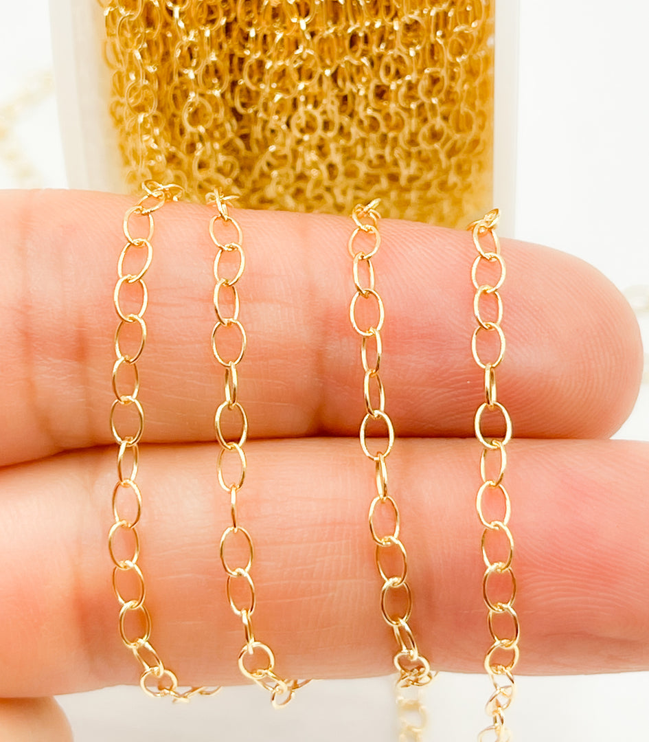 14k Gold Filled Oval Chain. 1310GF