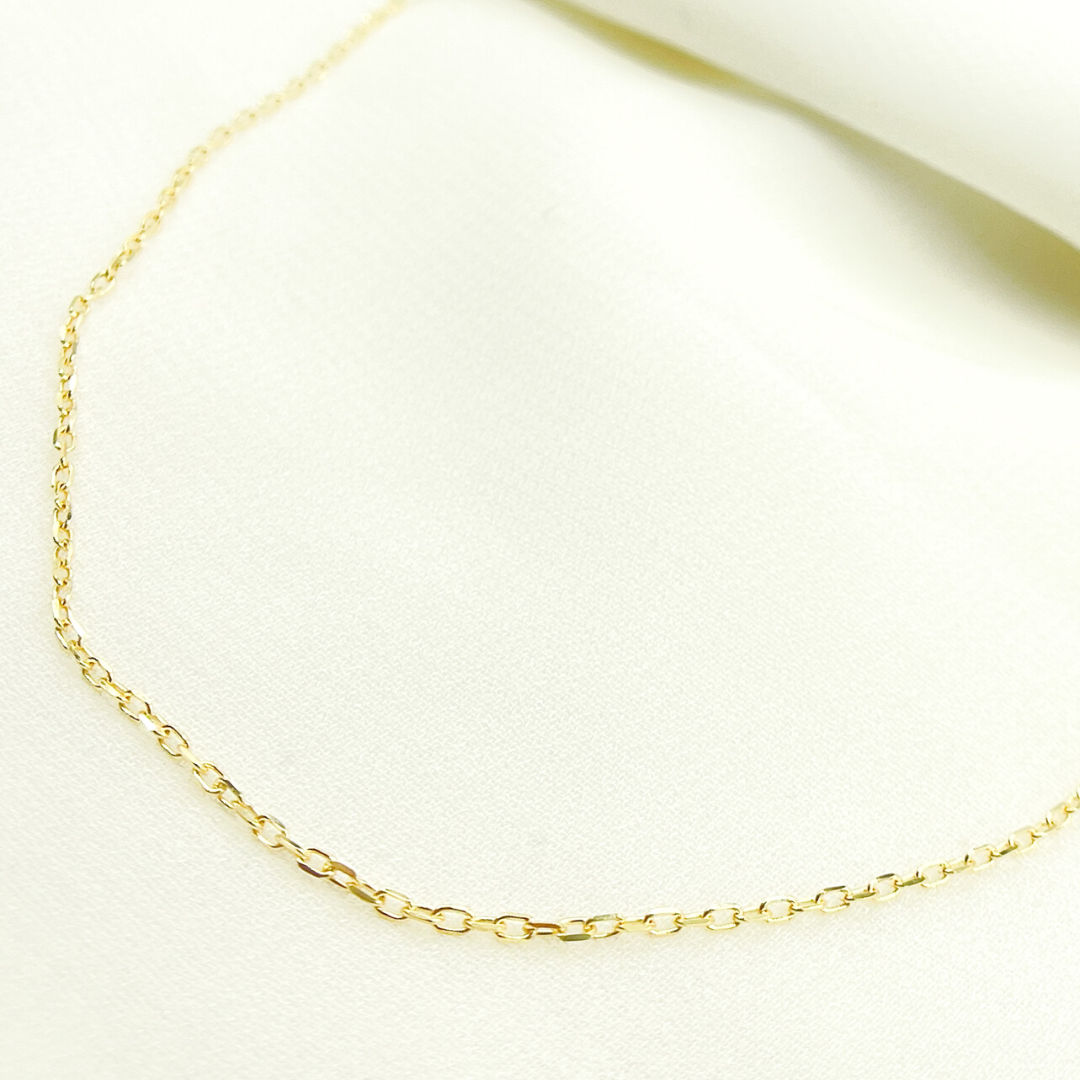 14K Solid Gold Cable Chain