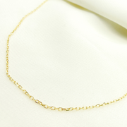 14K Solid Gold Cable Chain