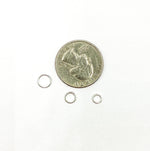 Load image into Gallery viewer, 925 Sterling Silver Close Jump Rings 20.5 Gauge 6mm. 5004481C
