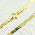 Load image into Gallery viewer, 024G2CPY4L001. 14k Solid Yellow Gold Herringbone Chain
