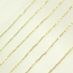 Load image into Gallery viewer, 025FVBFVT5byFt. 14K Solid Yellow Gold Flat Paperclip Chain by Foot
