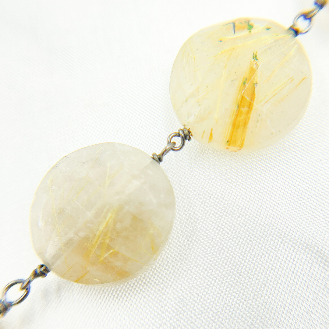 Golden Rutile Oxidized Wire Chain. GRU17