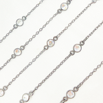 Load image into Gallery viewer, Cubic Zirconia Round Shape Connected Chain. CZ62
