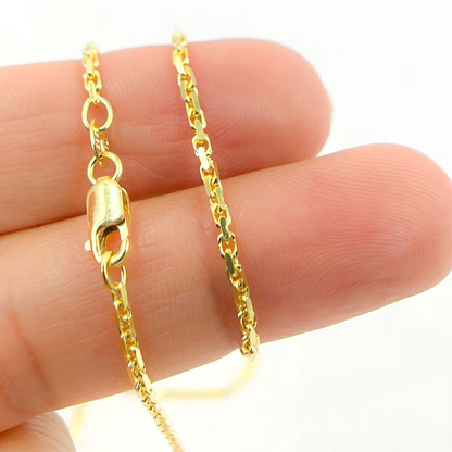 14K Solid Gold Box Chain