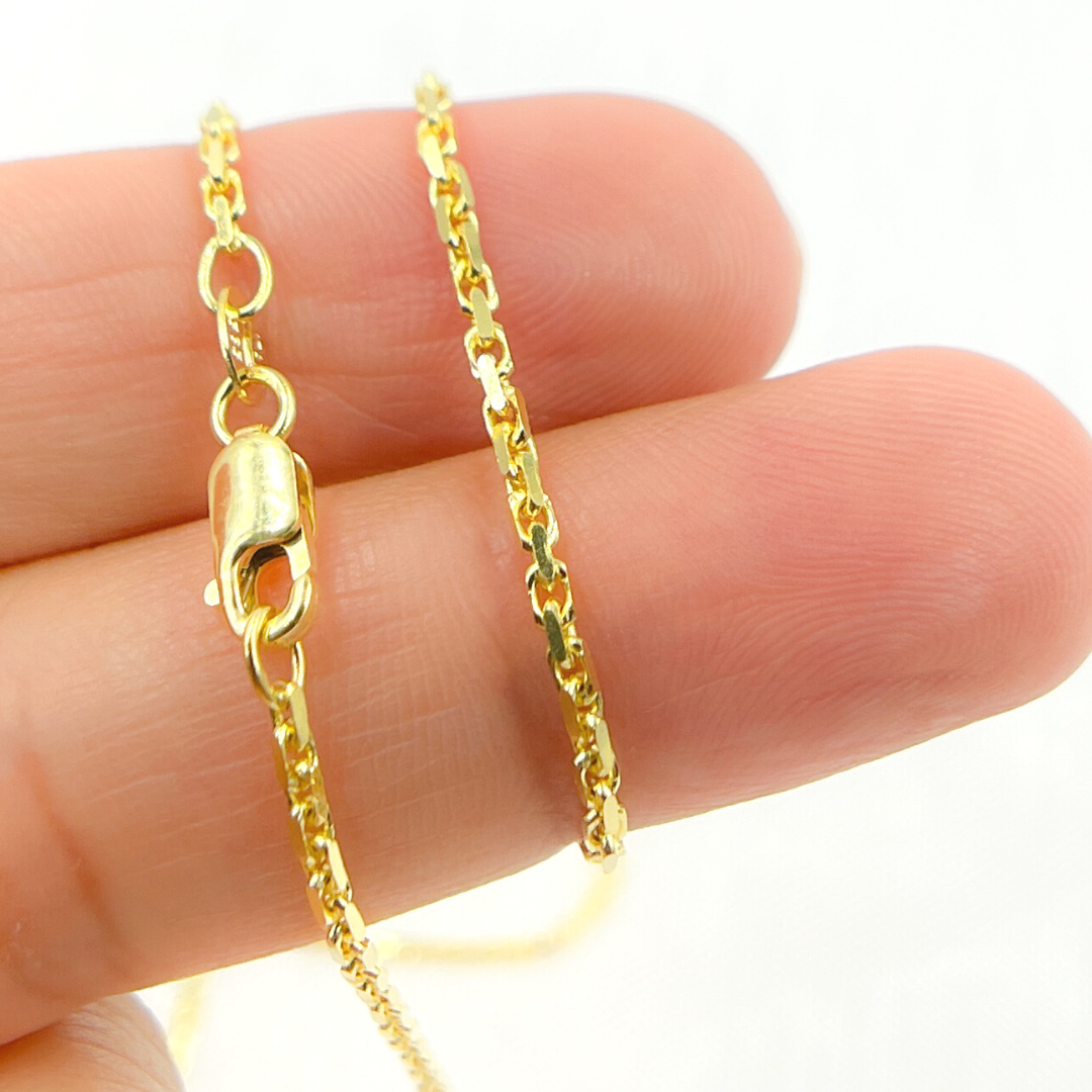 060R04CLH4. 14K Solid Gold Box Chain