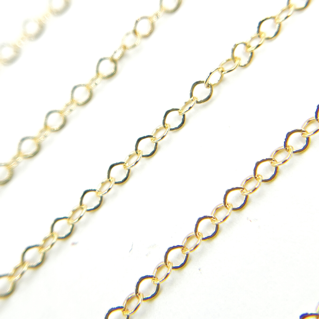 14K Gold Filled Circle Link Chain. 1318FGF