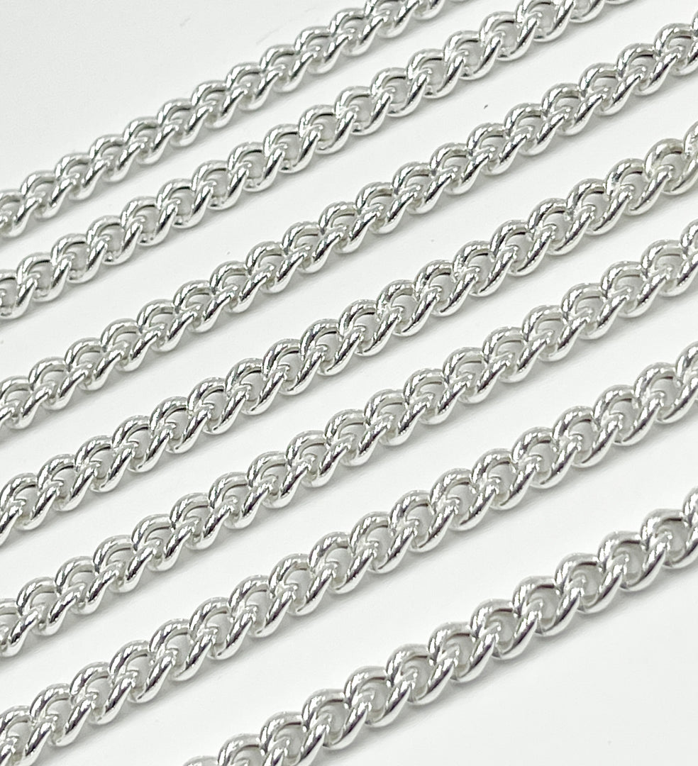 Y2SS. Sterling Silver Curb Link Chain. Y2SS