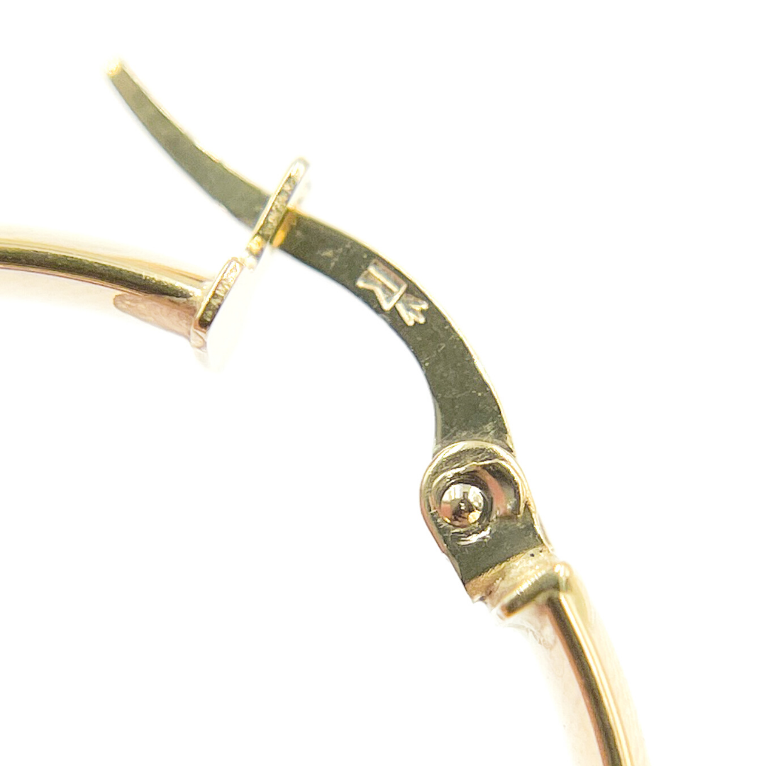 14K Solid Gold Smooth Hoop Earrings