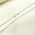 Load image into Gallery viewer, 024SP3TFDTWG. 14K Solid White Gold Wheat Chain
