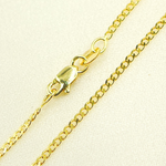 Load image into Gallery viewer, 040GMBG2T2A8L001. 14K Solid Yellow Gold Flat Curb Chain
