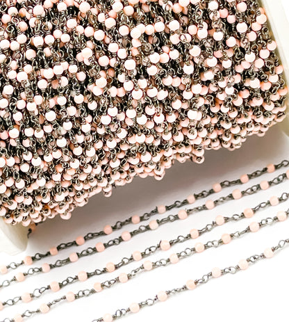 Coral Wire Wrap Chain.  COR4