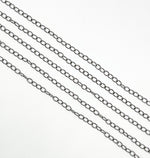 Load image into Gallery viewer, Black Rhodium 925 Sterling Silver Cable Chain. BR29
