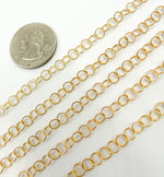 Load image into Gallery viewer, 14k Gold Filled Twisted Round  Link Chain. 679TWGF
