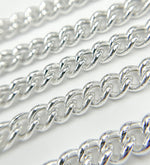 Load image into Gallery viewer, 925 Sterling Silver Curb Link Chain. Y4SS
