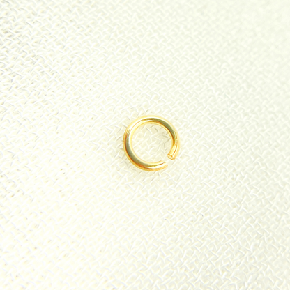 Gauge Gold Plated Sterling Silver Open Jump Ring