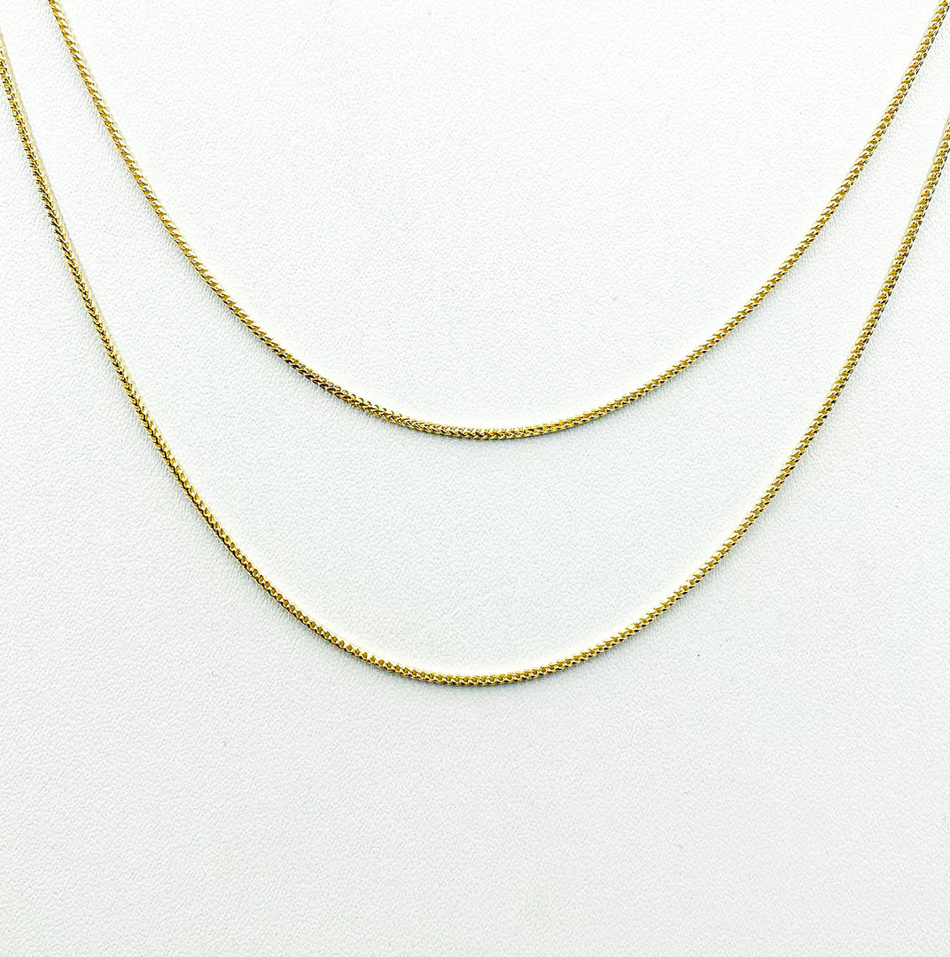 030FRFT. 14K Solid Gold Franco Chain