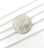 Load image into Gallery viewer, Y1SS. 925 Sterling Silver Curb Link Chain.
