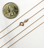 Load image into Gallery viewer, Rose Gold Pated 925 Sterling Silver  Ball Finish Necklace. 4Necklace
