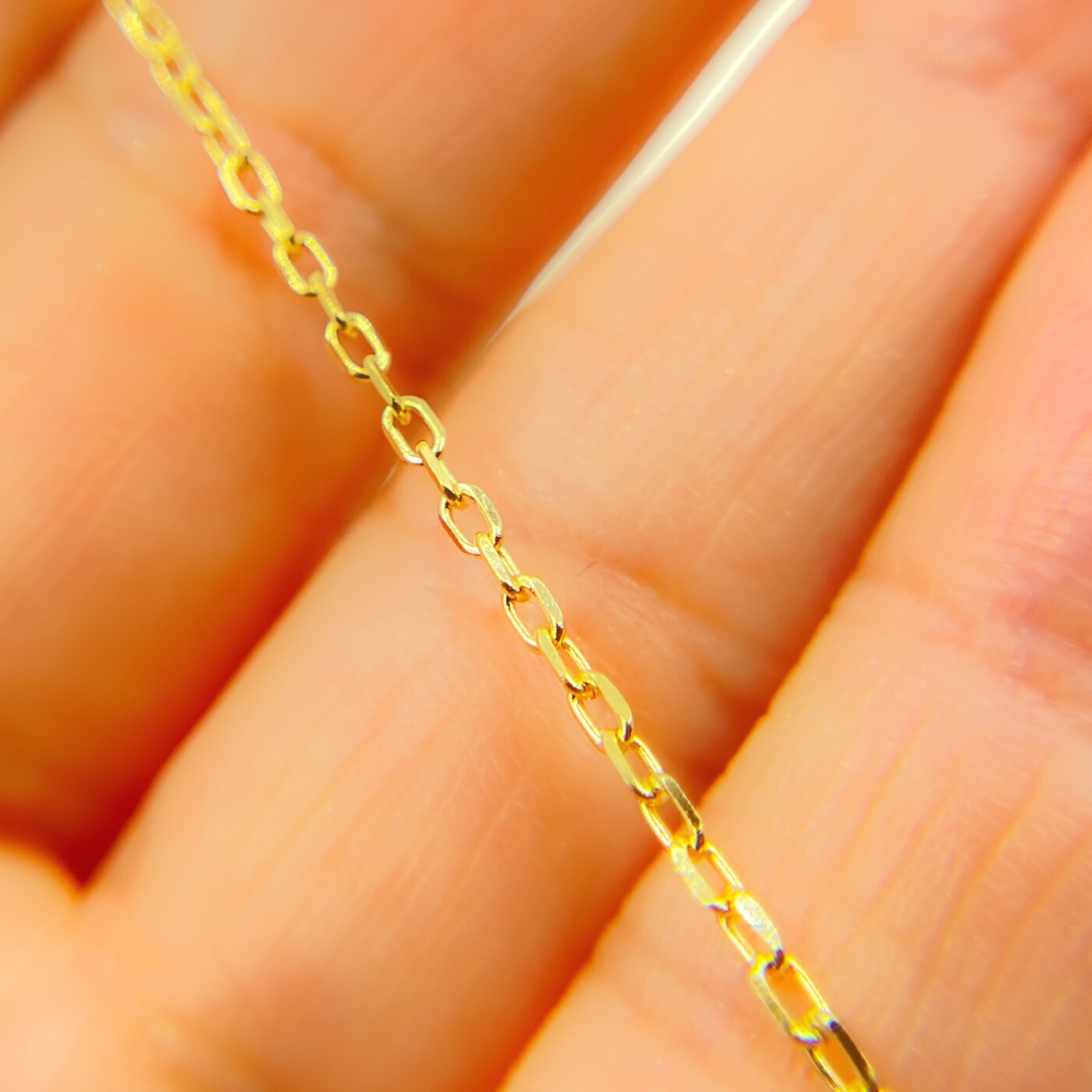 14K Solid Gold Cable Chain