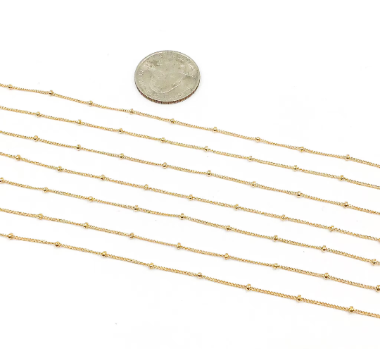 14K Gold Filled Satellite Chain. 444GF