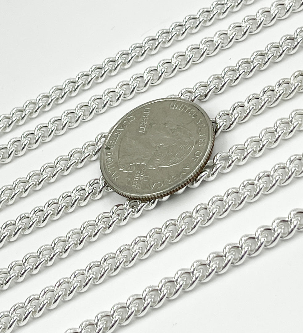 Y2SS. Sterling Silver Curb Link Chain. Y2SS