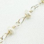 Load image into Gallery viewer, White Freshwater Pearl 925 Sterling Silver Wire Chain. PRL51

