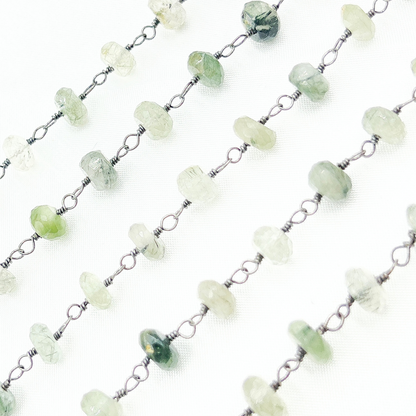 Green Rutile Oxidized Wire Chain.