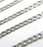 Load image into Gallery viewer, Oxidized 925 Sterling Silver Curb Link Chain. X12OX
