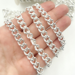 Load image into Gallery viewer, 925 Sterling Silver Smooth Curb Link Chain. Y5SS
