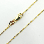 Load image into Gallery viewer, 035LURCNDTL721. 14K Solid Gold Diamond Cut Bar Chain
