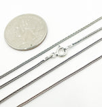 Load image into Gallery viewer, 925 Sterling Silver Oxidized Wheat Necklace Chain. Z66Necklace
