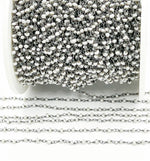 Load image into Gallery viewer, Grey Freshwater Pearl Wire Wrap Chain. PRL30
