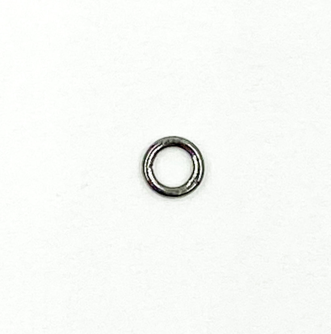 Black Rhodium 925 Sterling Silver Close Jump Ring 4 & 5mm. BJR1