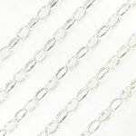 Load image into Gallery viewer, 925 Sterling Silver Gold Plated Oval Link Chain. V22SS
