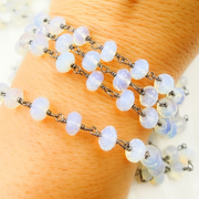 Opalite Oxidized Wire Chain