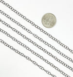 Load image into Gallery viewer, Black Rhodium 925 Sterling Silver Cable Chain. BR33
