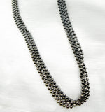Load image into Gallery viewer, 925 Sterling Silver Black Rhodium Ball Necklace Chain. 17Necklace

