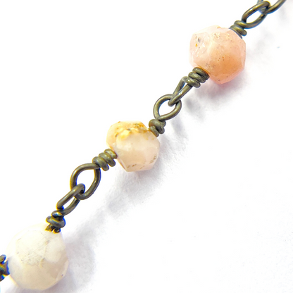 Pink Opal Wire Chain