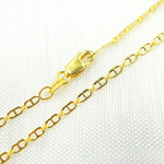 Load image into Gallery viewer, 040FA1P111. 14K Solid Gold Flat Marina Chain
