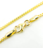 Load image into Gallery viewer, 14K Solid Gold Foxtail Necklace. 040FRP1
