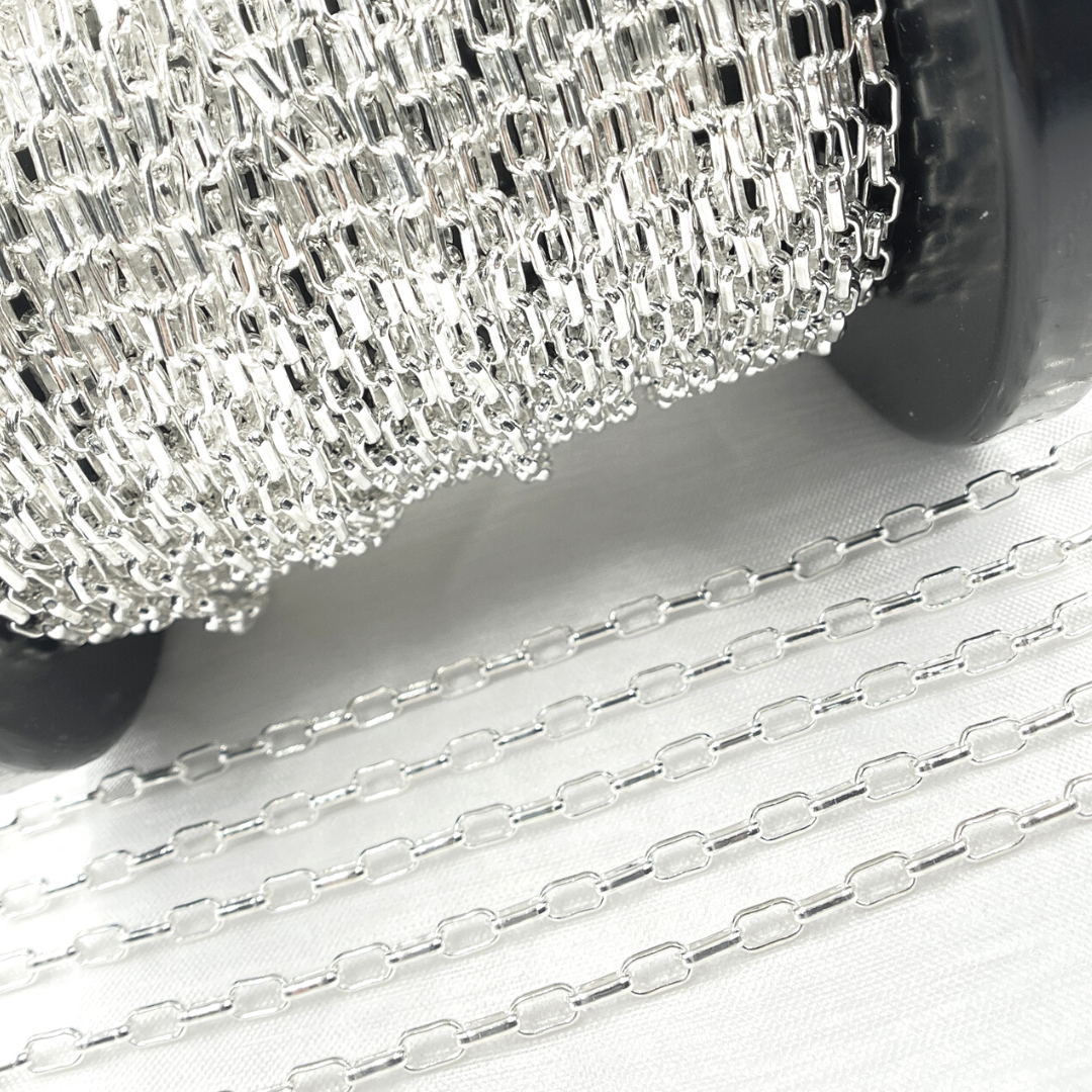 925 Sterling Silver Smooth Box Chain