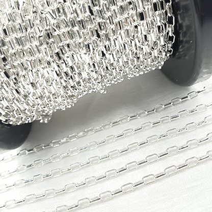 925 Sterling Silver Smooth Box Chain