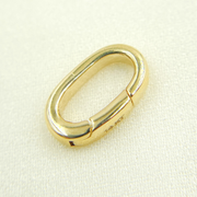 694_14K. 14k Solid Gold Oval Clasp