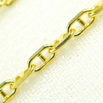 Load image into Gallery viewer, 050FLP1T5byFt. 14K Solid Yellow Gold Flat Marina Link Chain by Foot
