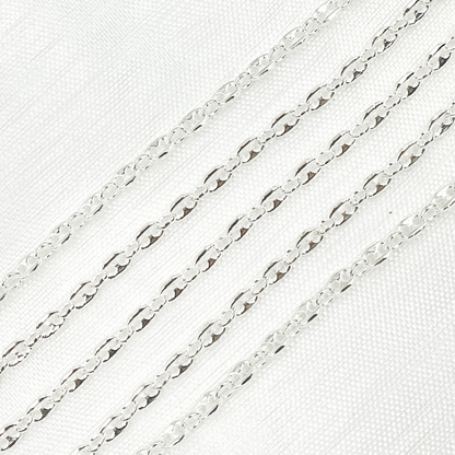 Sterling Silver Marina and Cable Link Chain