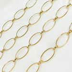 Load image into Gallery viewer, Gold Plated 925 Sterling Silver Oval Link Chain. V153GP
