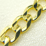 Load image into Gallery viewer, 14K Solid Yellow Gold Flat Curb Chain by Foot. 100R13FG1T2A9L001byFt
